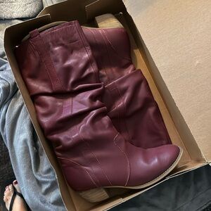 Colin Stuart Red slouch boots
